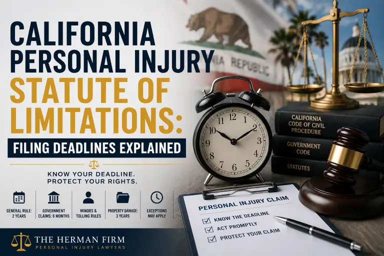 California personal injury statute of limitations