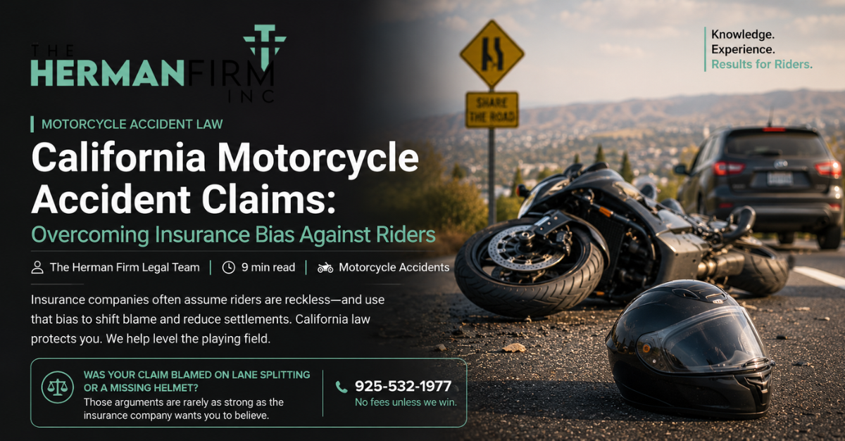 California Motorcycle Accident Claims