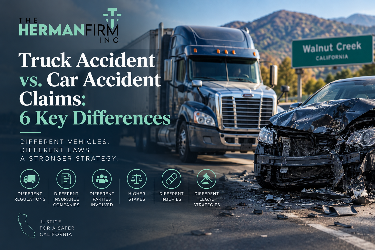 Truck Accident vs. Car Accident
